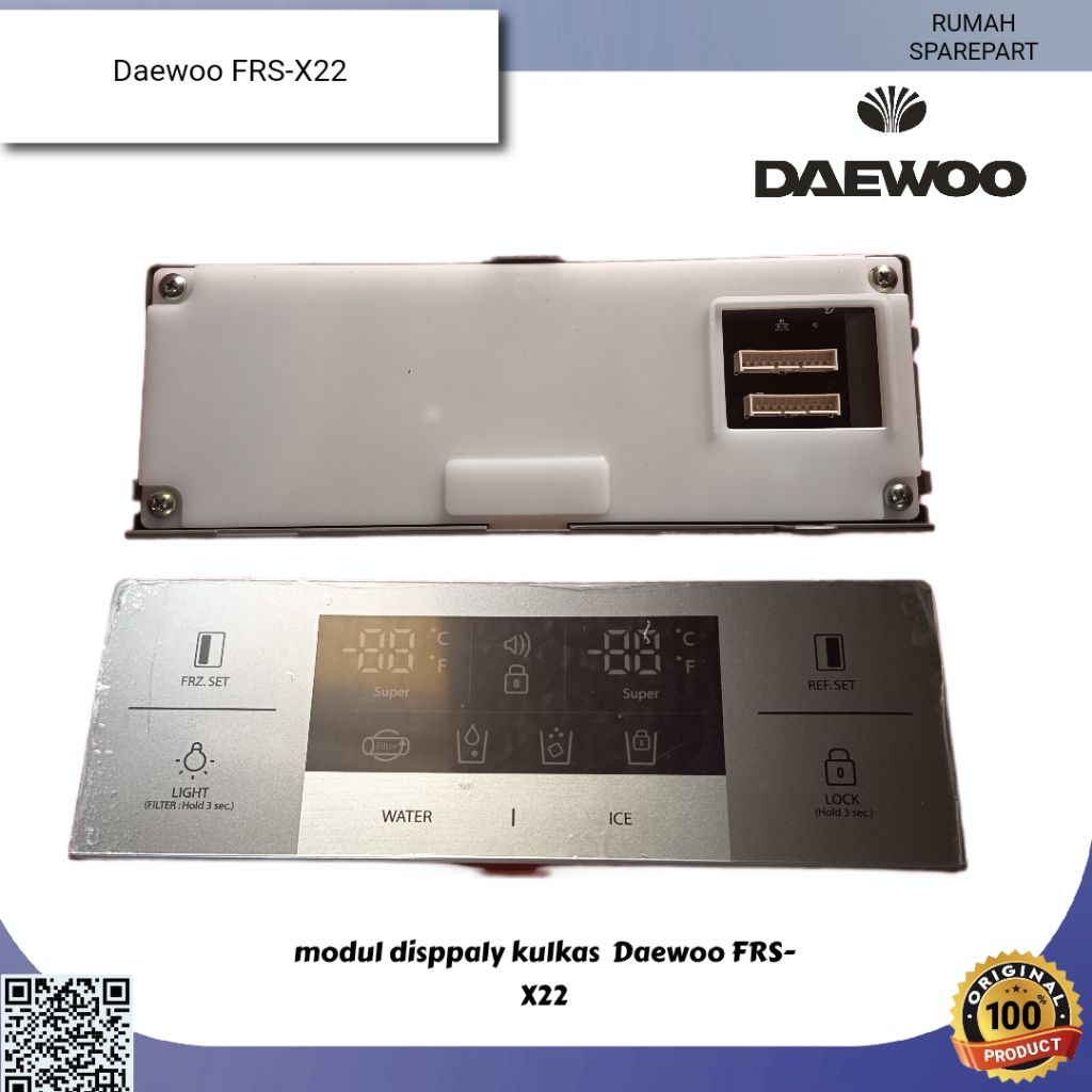 DISPLAY TOMBOL KULKAS Daewoo FRS-X22 NEW ORIGINAL