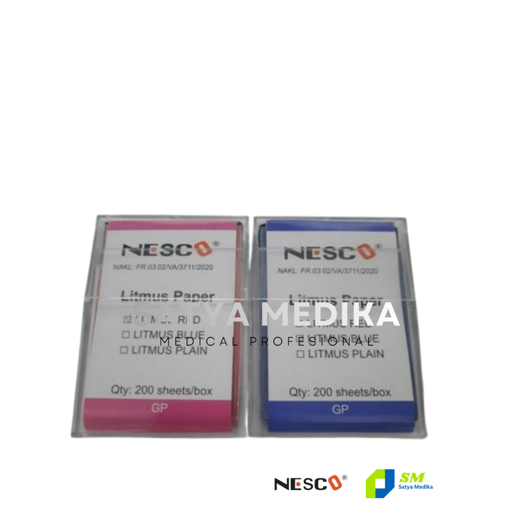 Kertas lakmus merah / kertas lakmus biru / kertas lakmus / lakmus merah / lakmus biru / lakmus nesco
