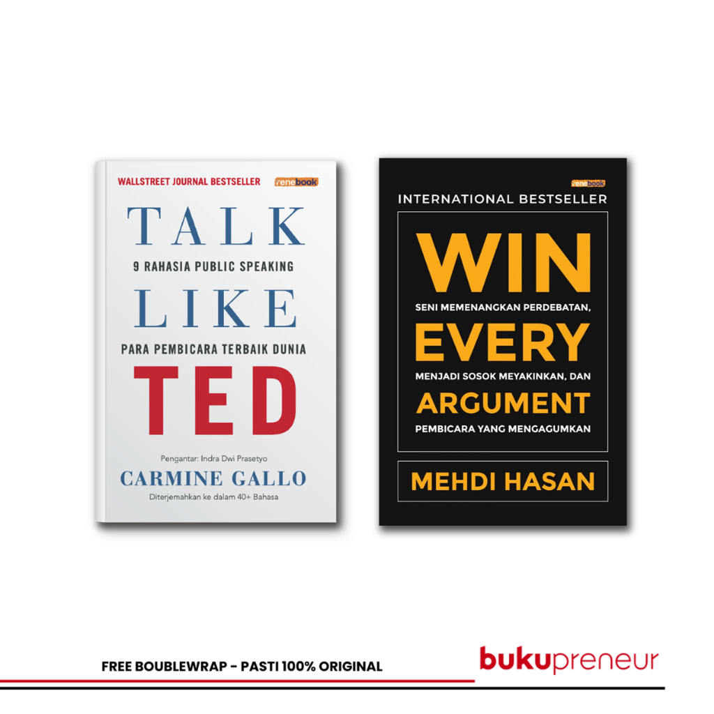 Bukupreneur - Paket Buku Talk Like Ted + Win Every Argument