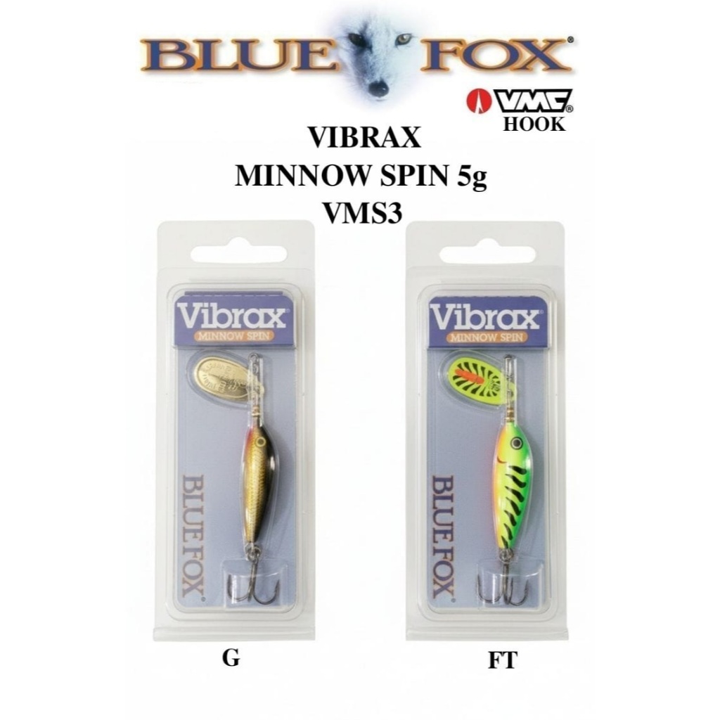 LURE / UMPAN BLUE FOX VIBRAX MINNOW SPIN 5gram