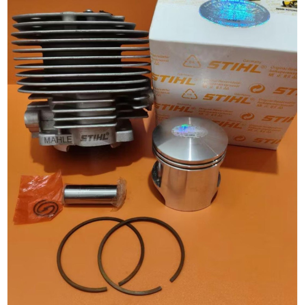 Cylinder Blok MS070 Stihl Mahle 14Sirip Original Boring Blok Senso MS 070