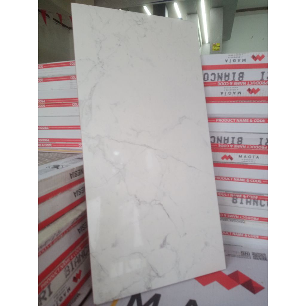 Keramik Dinding Glossy Kamar Mandi Dapur KIA Alissa White 30x60