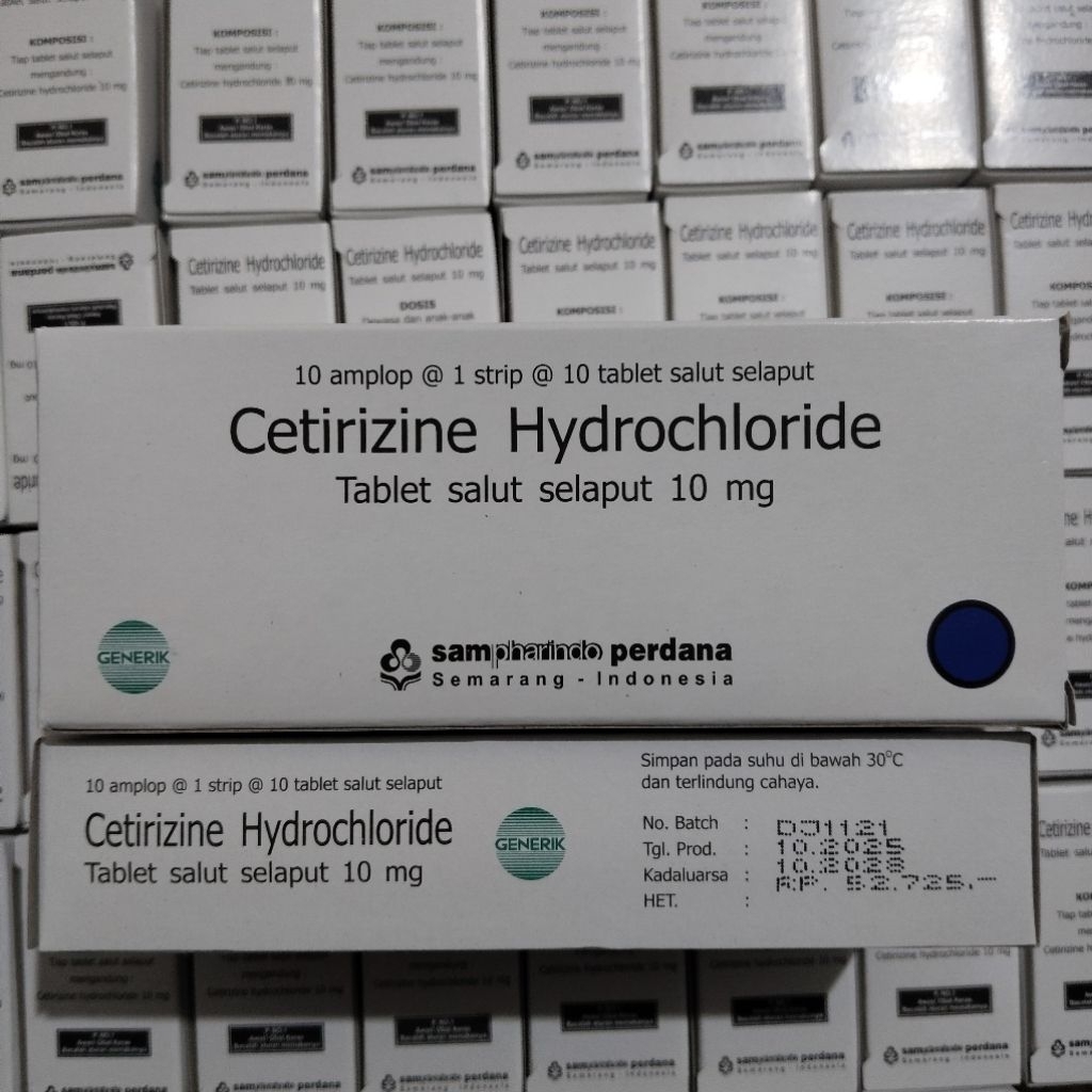Tablet Cetirizine 10 Mg - Antihistamin untuk Mengatasi Alergi