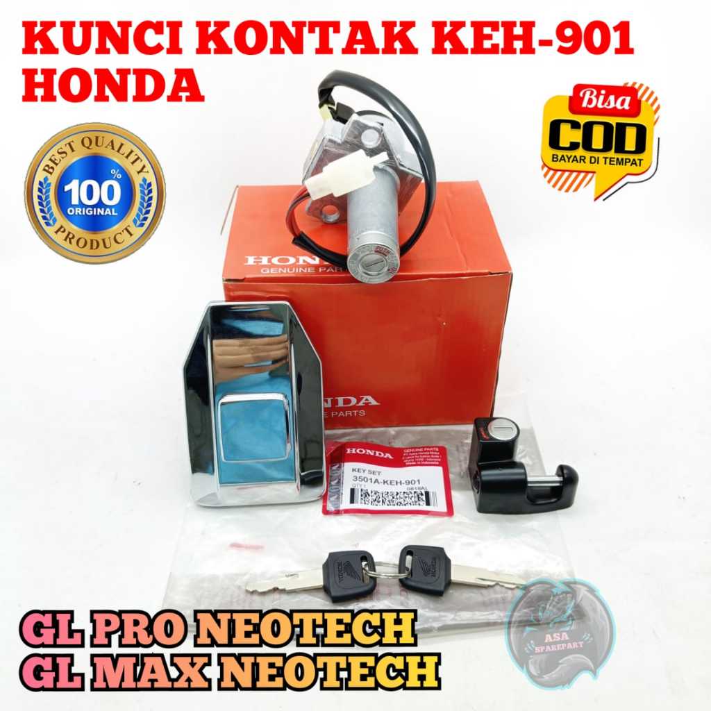 Kunci Kontak KEH 901 Motor Honda GL Pro Neotech , GL Max Neo tech , Glpro 160 Konci Tutup Tangki Sto