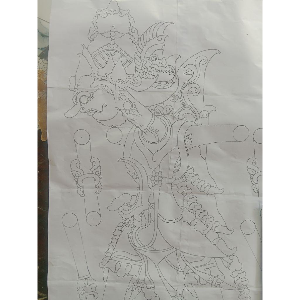 blak sketsa wayang kulit batara bayu jos jiss