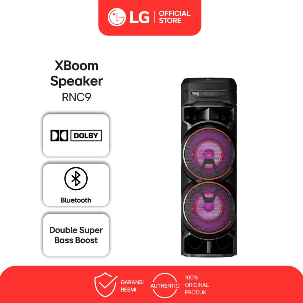 LG XBOOM Bluetooth Speaker - 2-way dengan 4 Speaker - 2 Woofer 8" - Multi Bluetooth - Karaoke Star -