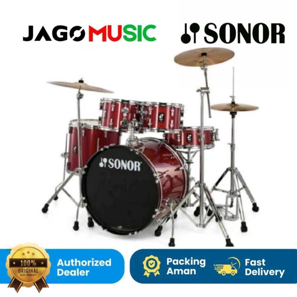 Drum Sonor AQX Stage Set RMS QX Plus Cymbal Set
