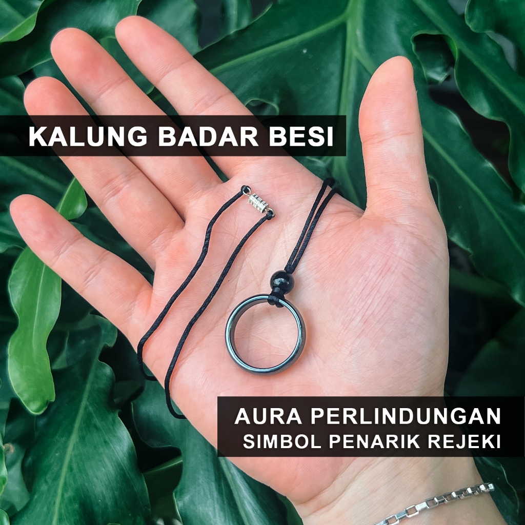Kalung Badar Besi Asli - Aura Perlindungan Kesehatan Rezeki