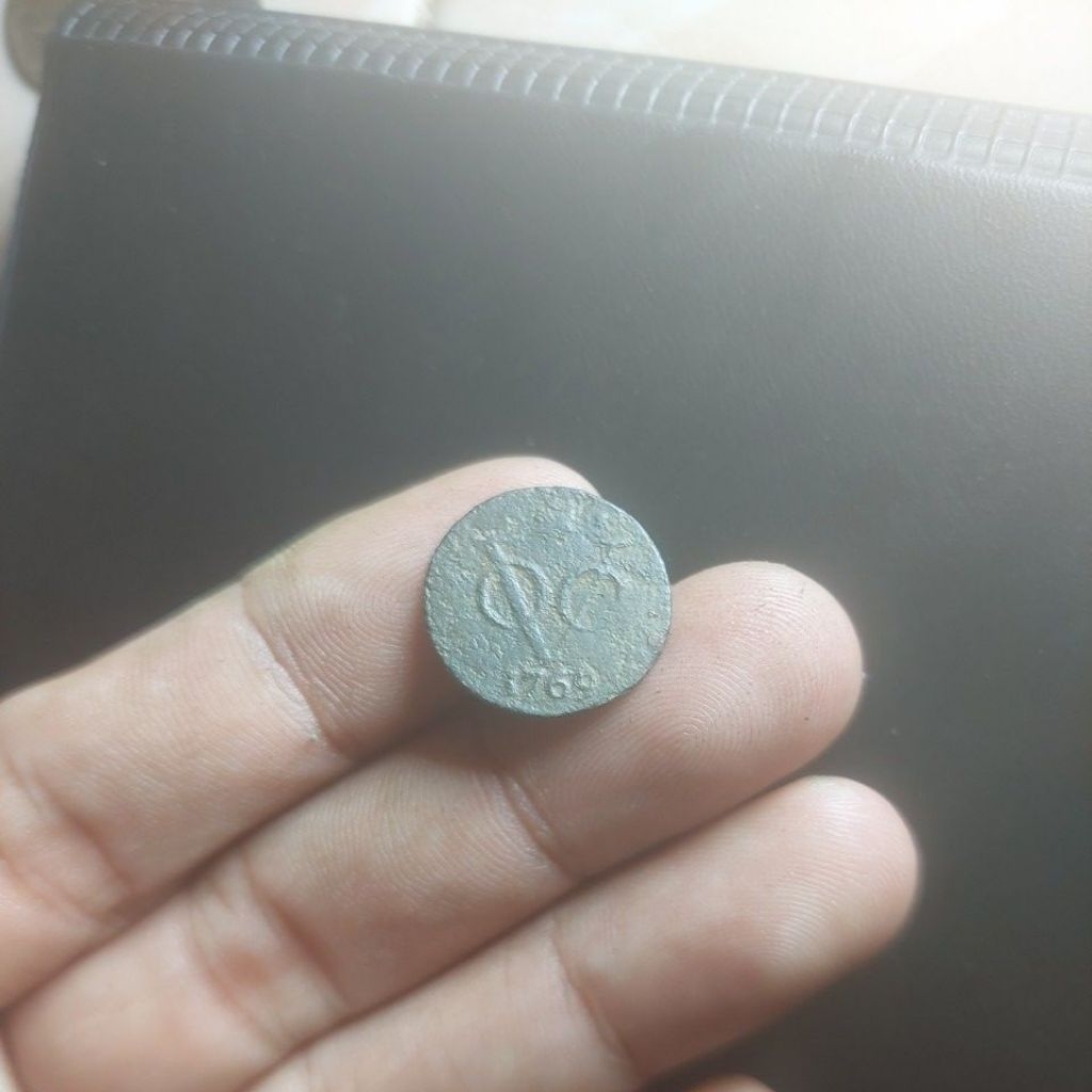 Koin Voc 1/2 duit Holland 1769 fine
