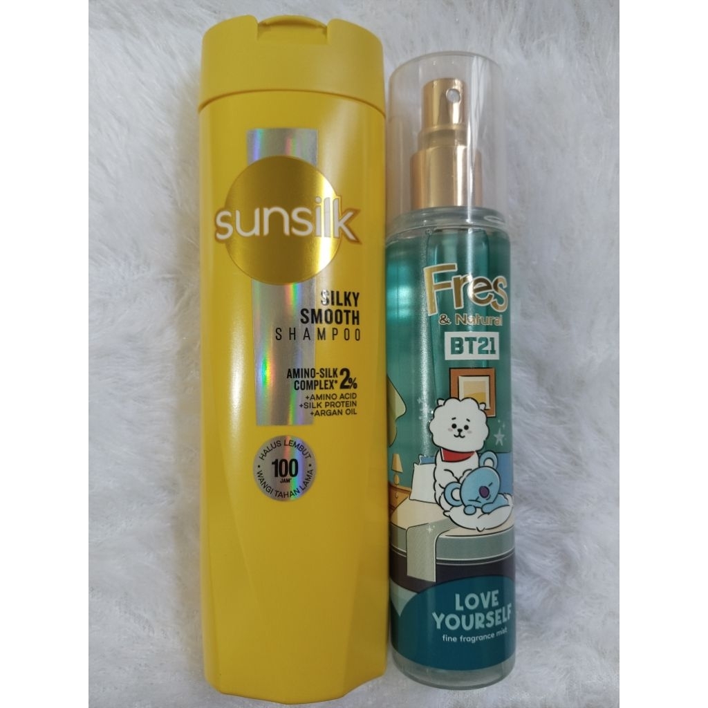 Preloved Sampo Sunsilk,Conditioner,hair perfume,serum rambut+freegift perfume bt21