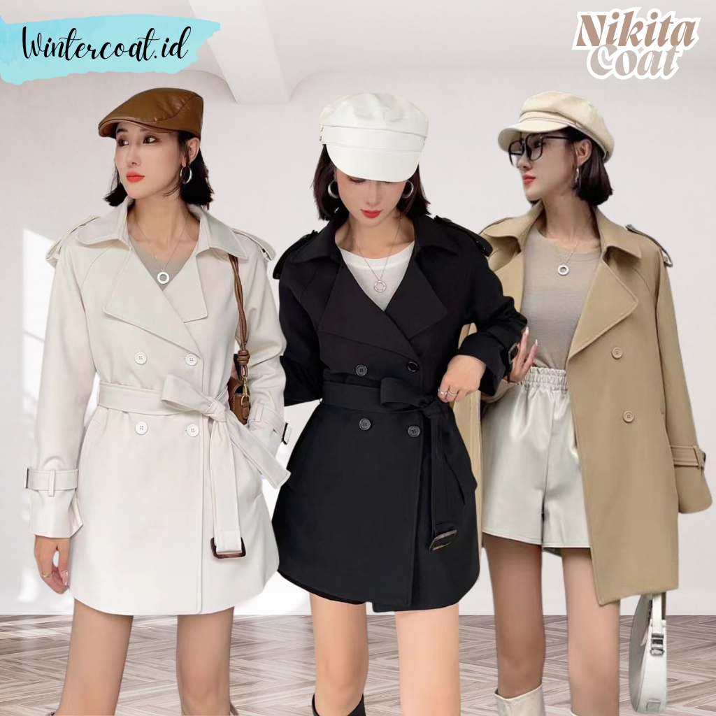 NIKITA coat premium woman mantel import hangat wanita jaket jacket wanita hangat spring autumn