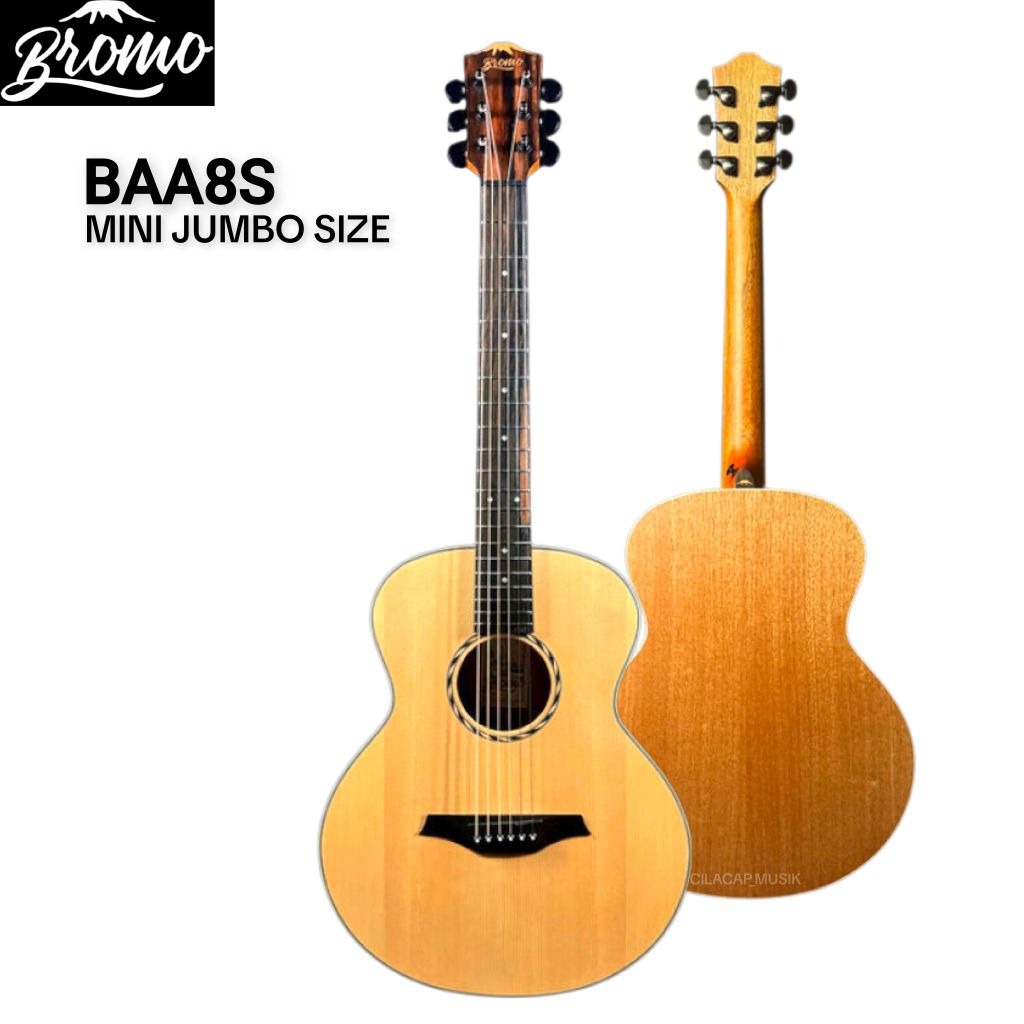 GITAR AKUSTIK BROMO BAA8S MINI JUMBO GITAR BROMO BAA 8S ORIGINAL
