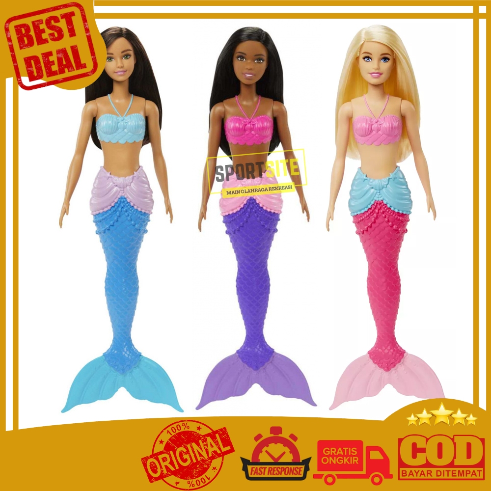 Barbie Dreamtopia Mermaid Doll Bermain Permainan Boneka Putri Duyung Mainan Anak Perempuan Original 