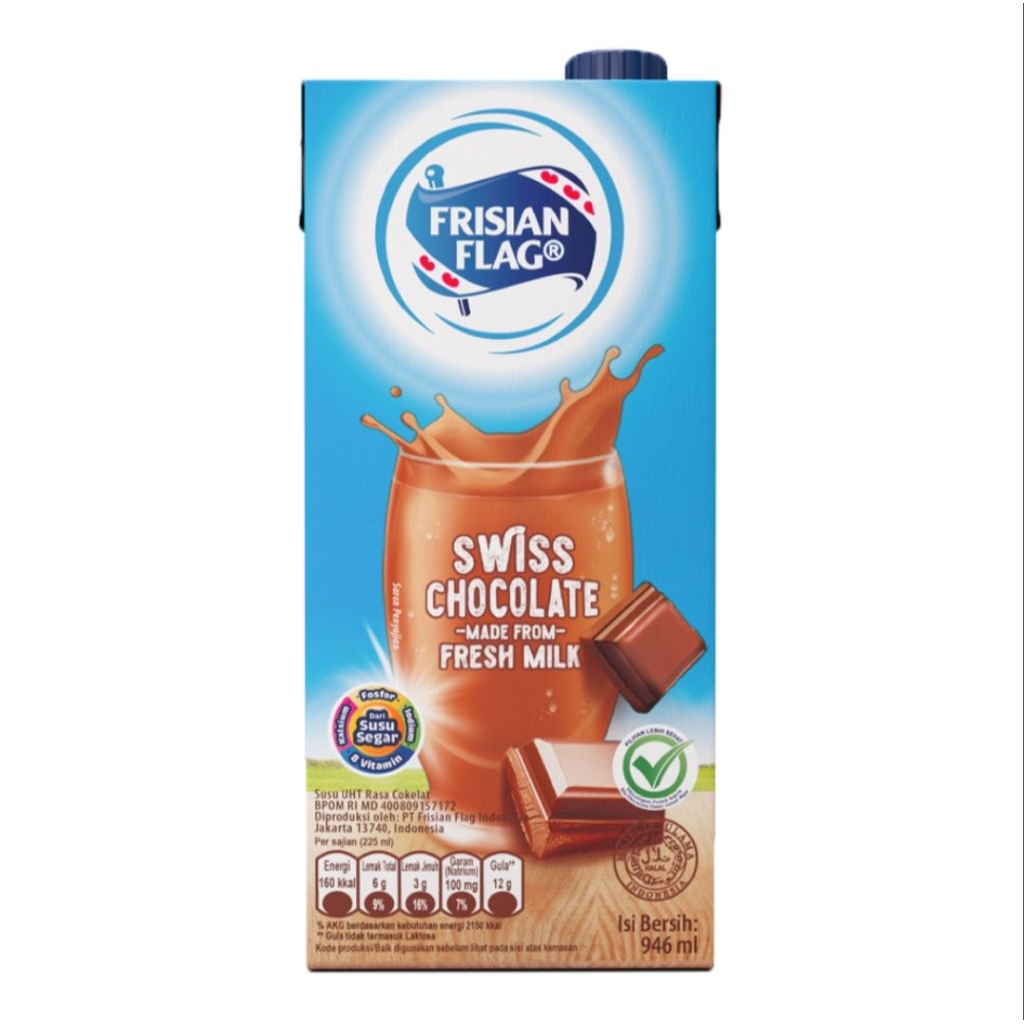 Frisian Flag Susu UHT Cokelat Kotak 946 ml