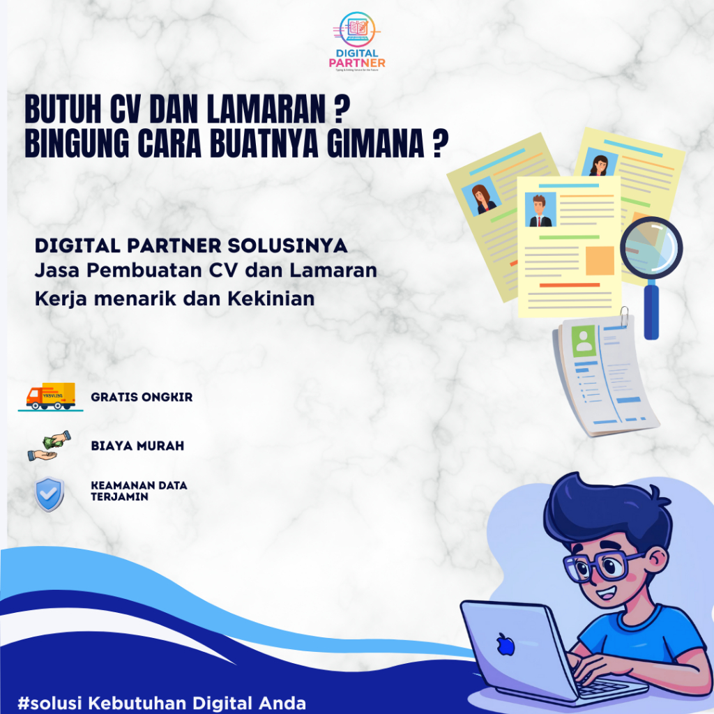 Jasa Pembuatan CV dan Lamaran Kerja