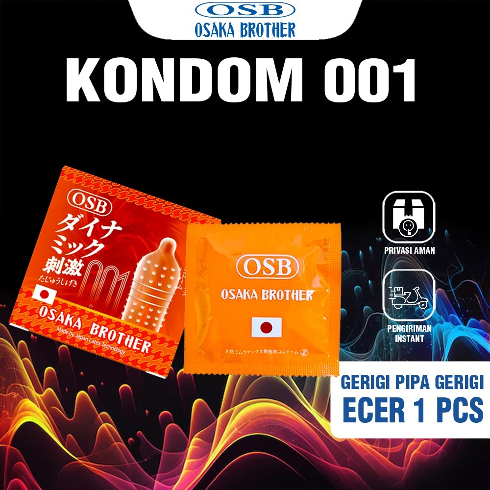 OSB Orange Kondom 001 Tipis Bergerigi Varian Terlengkap Dotted Original Bisa