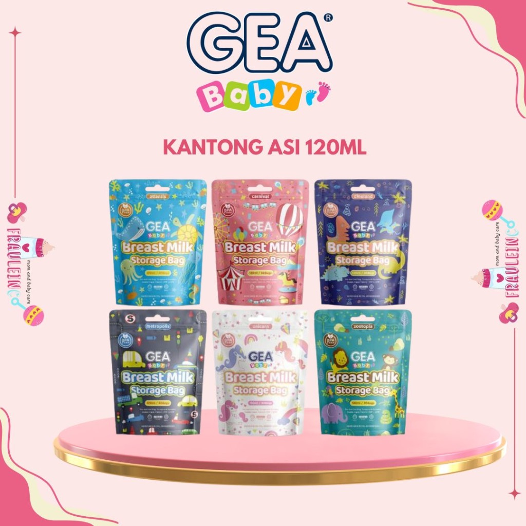 *FRAULEINCO* GEA BABY Kantong ASI 120ML isi 30pcs  / Powder Milk Bag Isi 30 Pcs sekali pakai