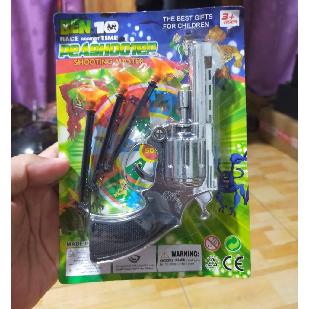 Mainan anak jadul tembakan pistol karet nempel kaca lucu murah harga satuan perpcs