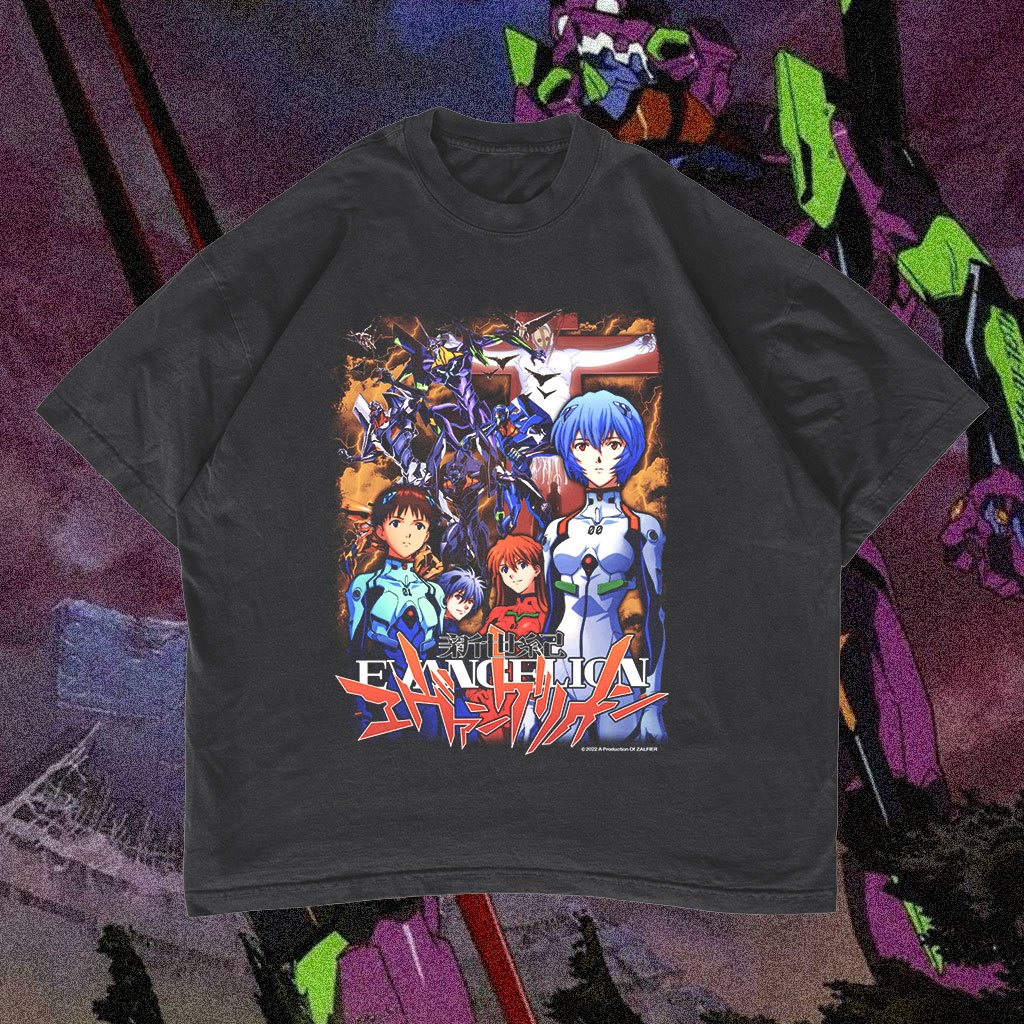 Neon Genesis Evangelion Oversized T-shirt Vintage #37