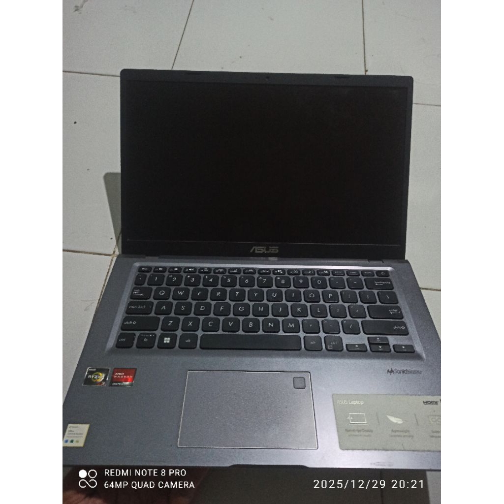LAPTOP ASUS M415D MATOT TANPA LCD. AMD RYZEN 3.SUPER SLIM.(BACA DESKRIPSI).
