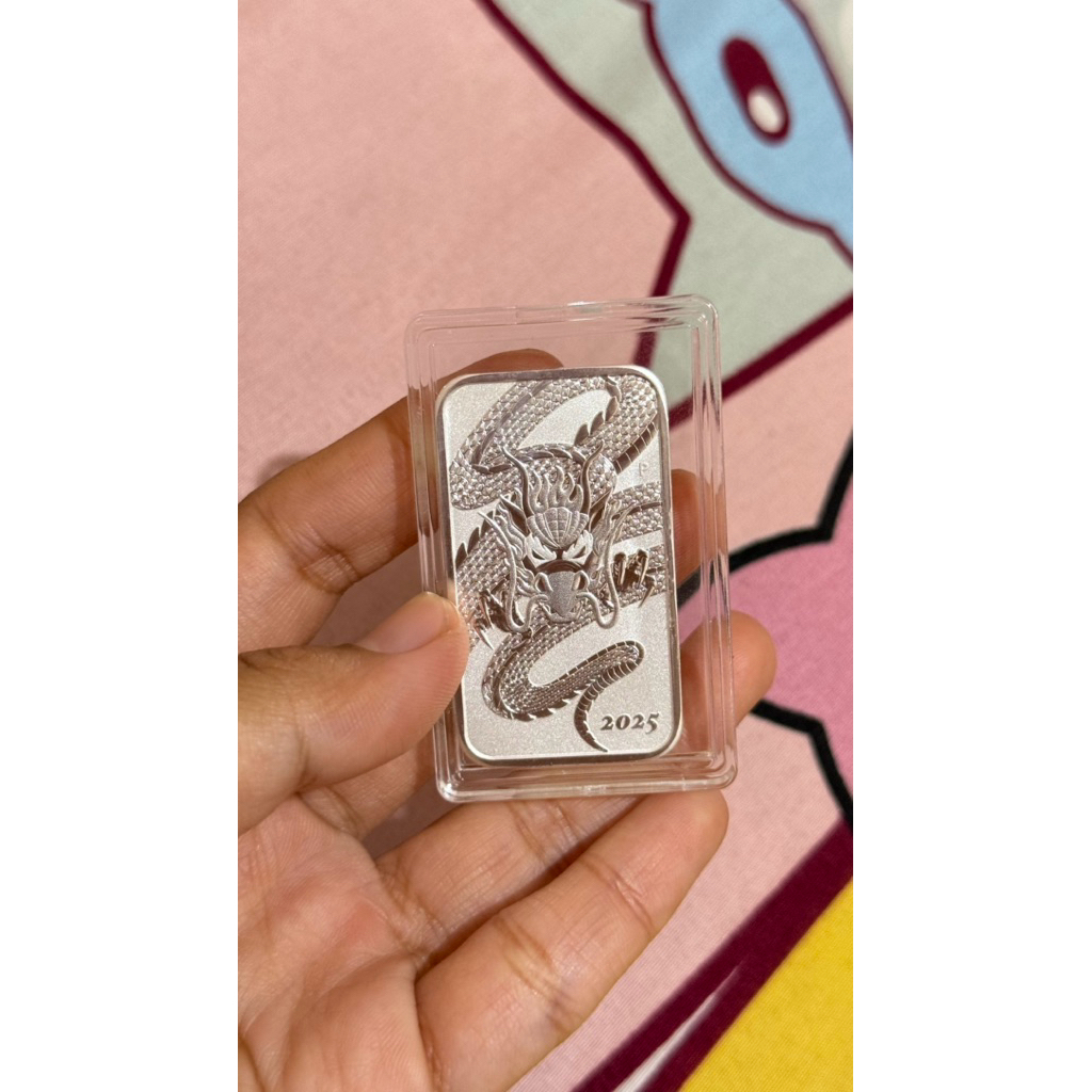 SILVER BATANGAN 1 OZ NAGA PERTH MINT TAHUN 2025