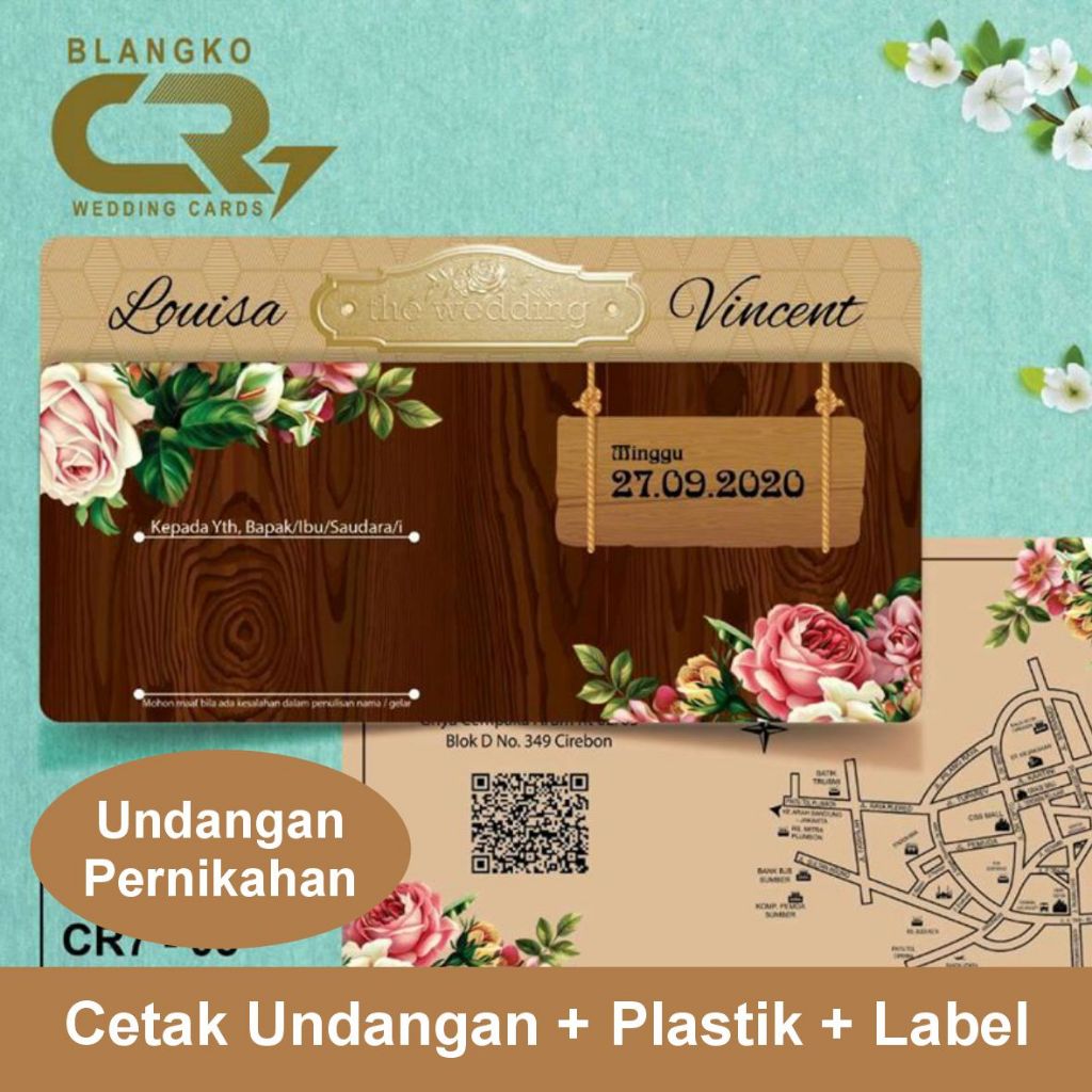 CETAK UNDANGAN PERNIKAHAN CR7 01-06