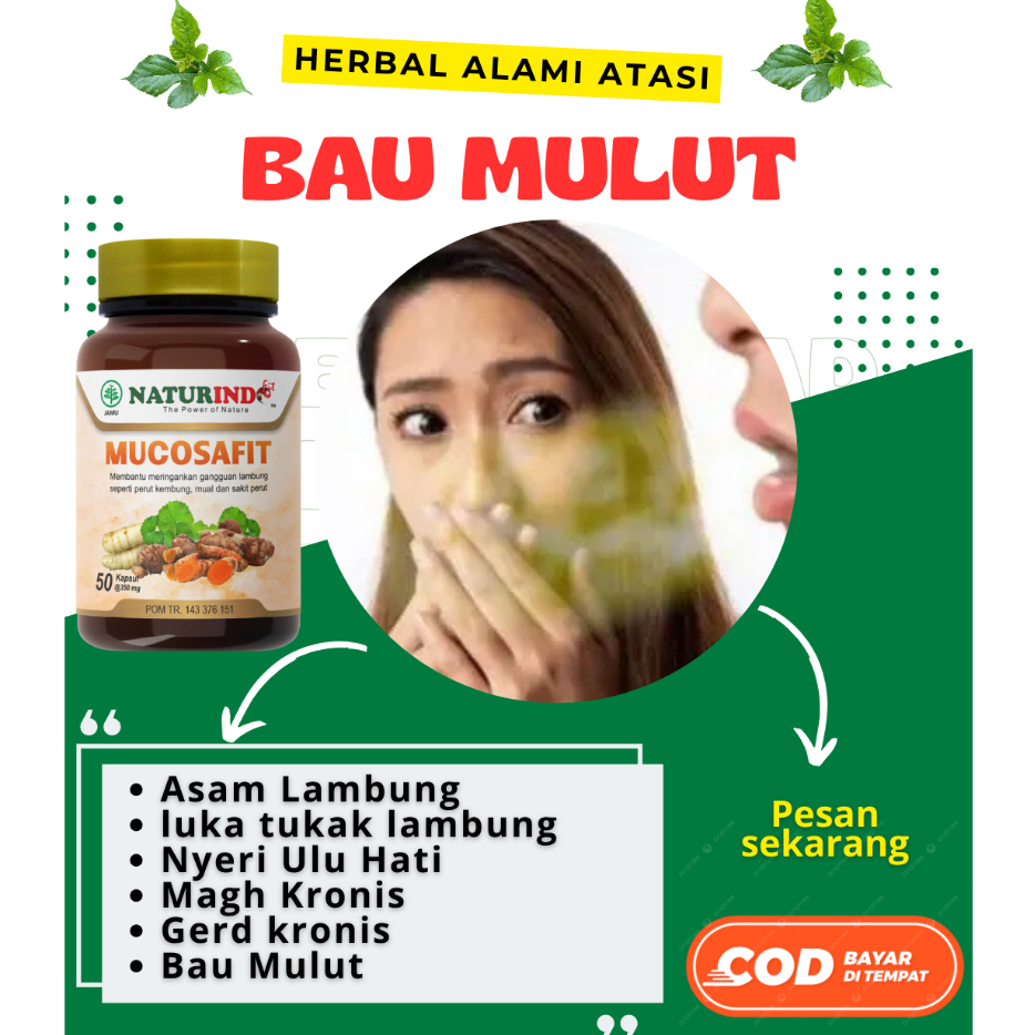 MUCOSAFIT BAU MULUT PENGHILANG BAU MULUT OBAT PENGHILANG BAU MULUT DAN NAFAS HERBAL ALAMI