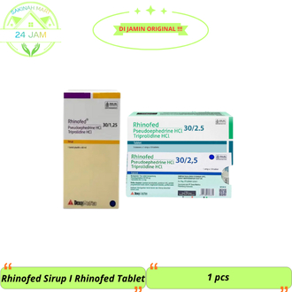 Rhinofed Sirup | Rhinofed Tablet – Obat Pilek & Flu untuk Anak dan Dewasa