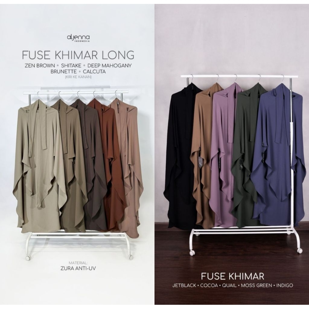 NWT Fuse Khimar Long by aljenna.id