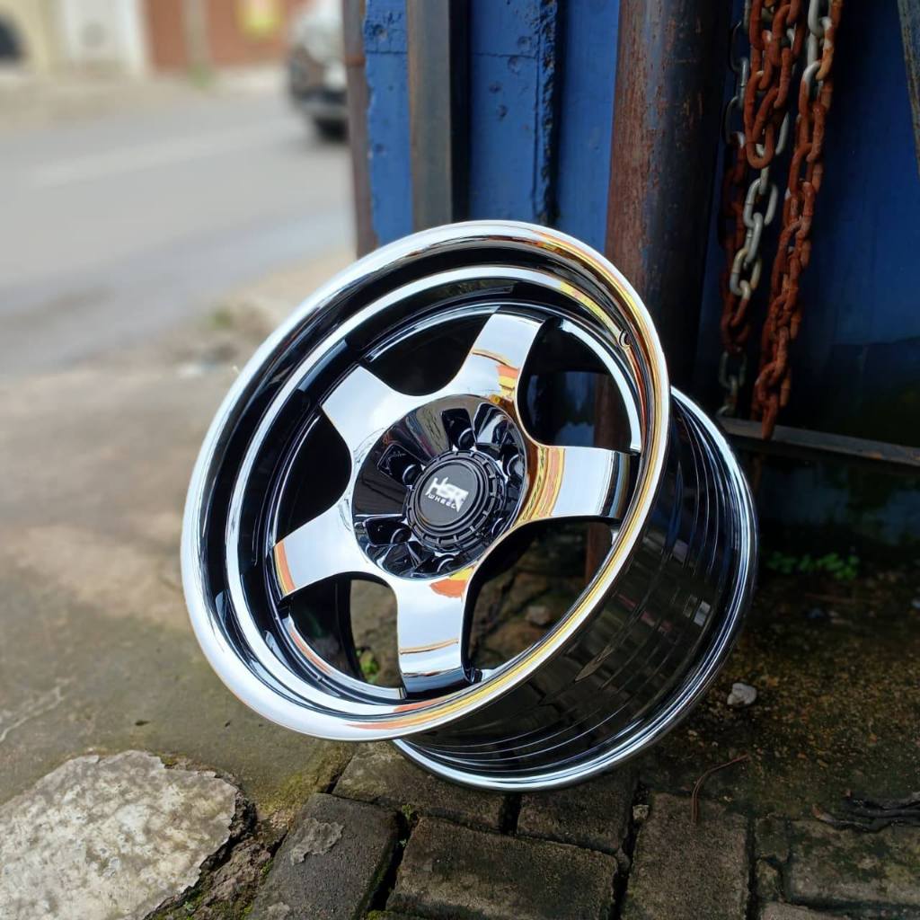 VELG HSR BOB R18 MODEL WORK MEISTER BLACK CHROME MOBIL PAJERO FORTUNER HILUX TRITON MUX DMAX EVEREST