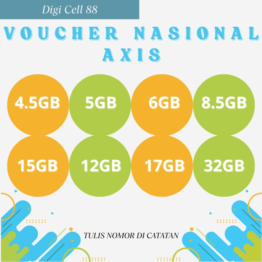 Voucher Data Axis Nasional | Kirim Kode Voucher Via Chat