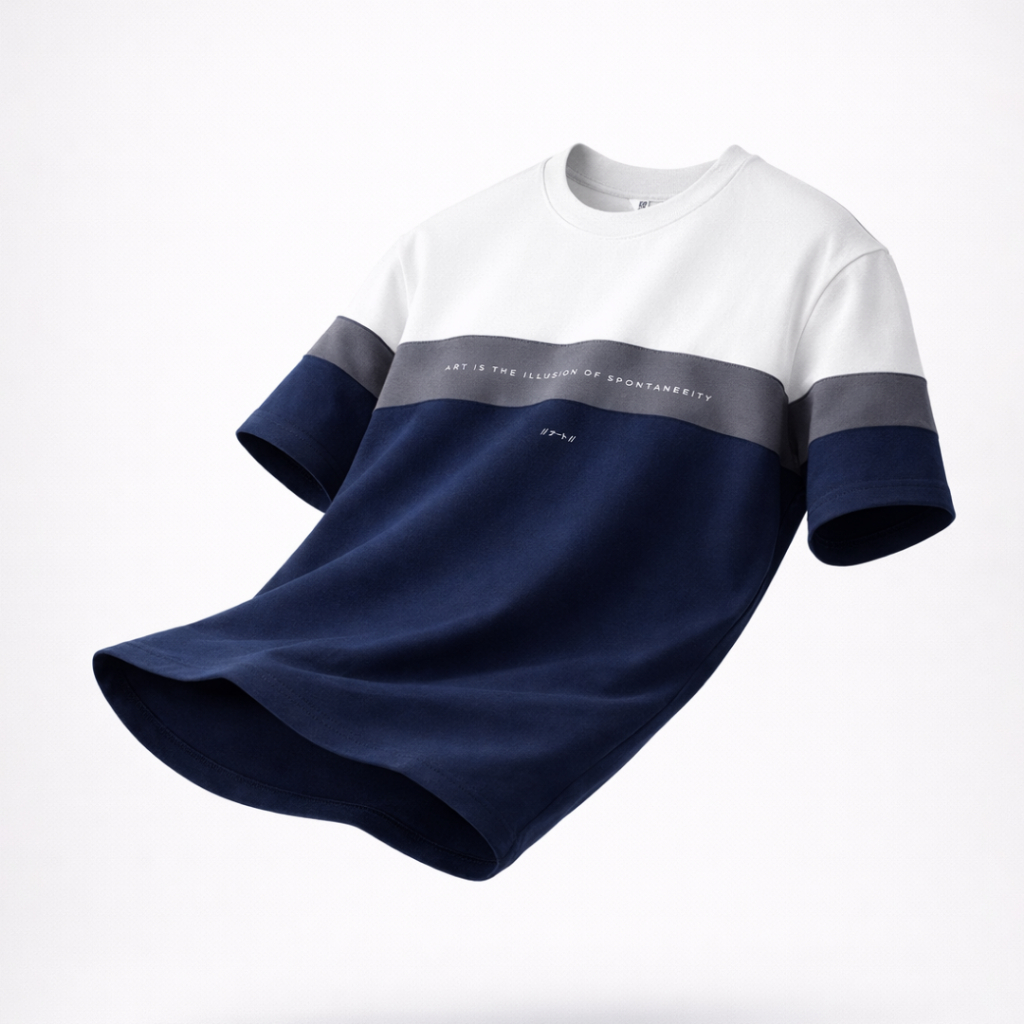 Ryusei Kaos Pria Ilussion CMB Navy