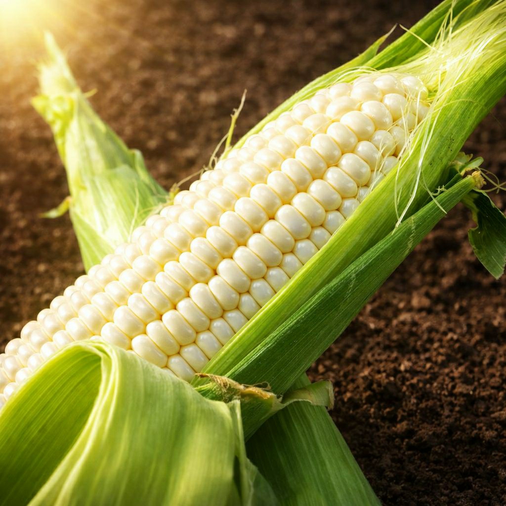 BIBIT Jagung Ketan Putih isi +- 25 Seeds White Sweet Corn Seed Biji Benih Glutinous SweetCorn Manis 