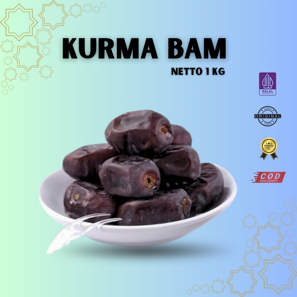 Kurma Bam Premium Kurma Bam Iran lembut juicy, Kurma Bam Premium 1 kg
