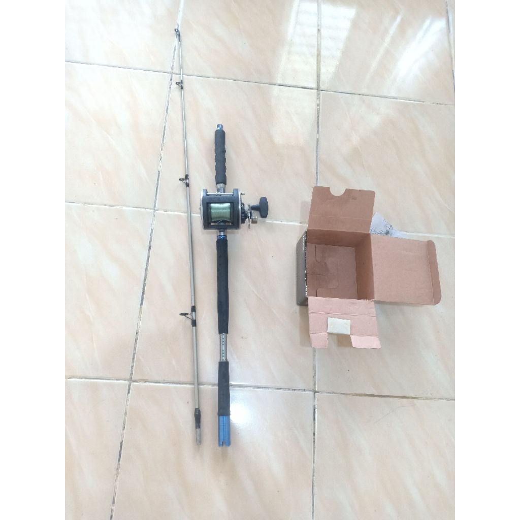 PANCING LAUT REEL TROLING PENN 330GT & bonus Joran laut jigging MAGURO jaws ( minus top section asli