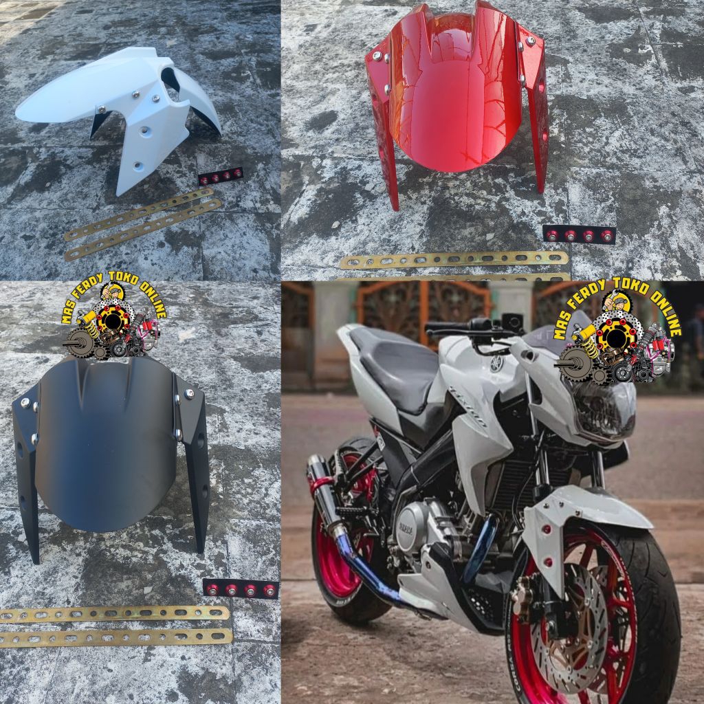 spakbor depan modif yamaha vixion new nvl 2013 2014 2015 lengkap plat baut