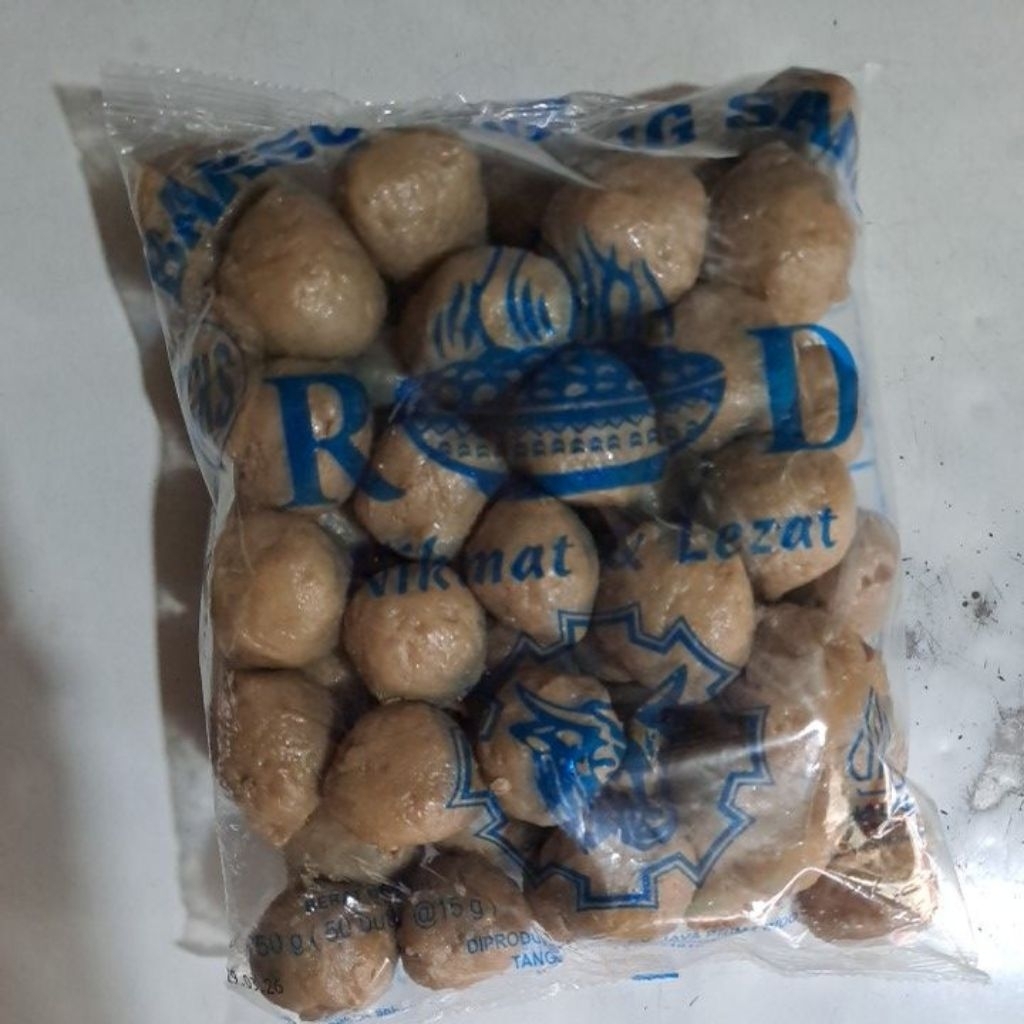 Bakso Sapi RD 750 Gram 50 Pcs - Daging Sapi Segar/Bakso enak/Bakso murah/Bakso Daging/Bakso Rd