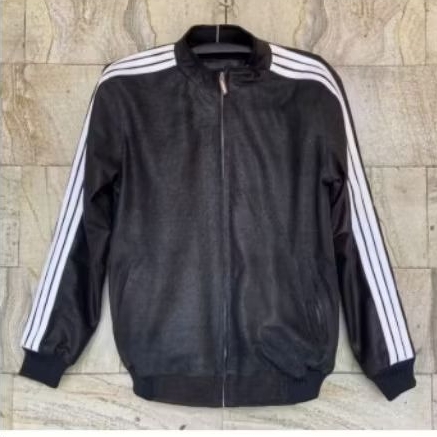 jaket Tracktop adidas bahan kulit domba muda asli garut