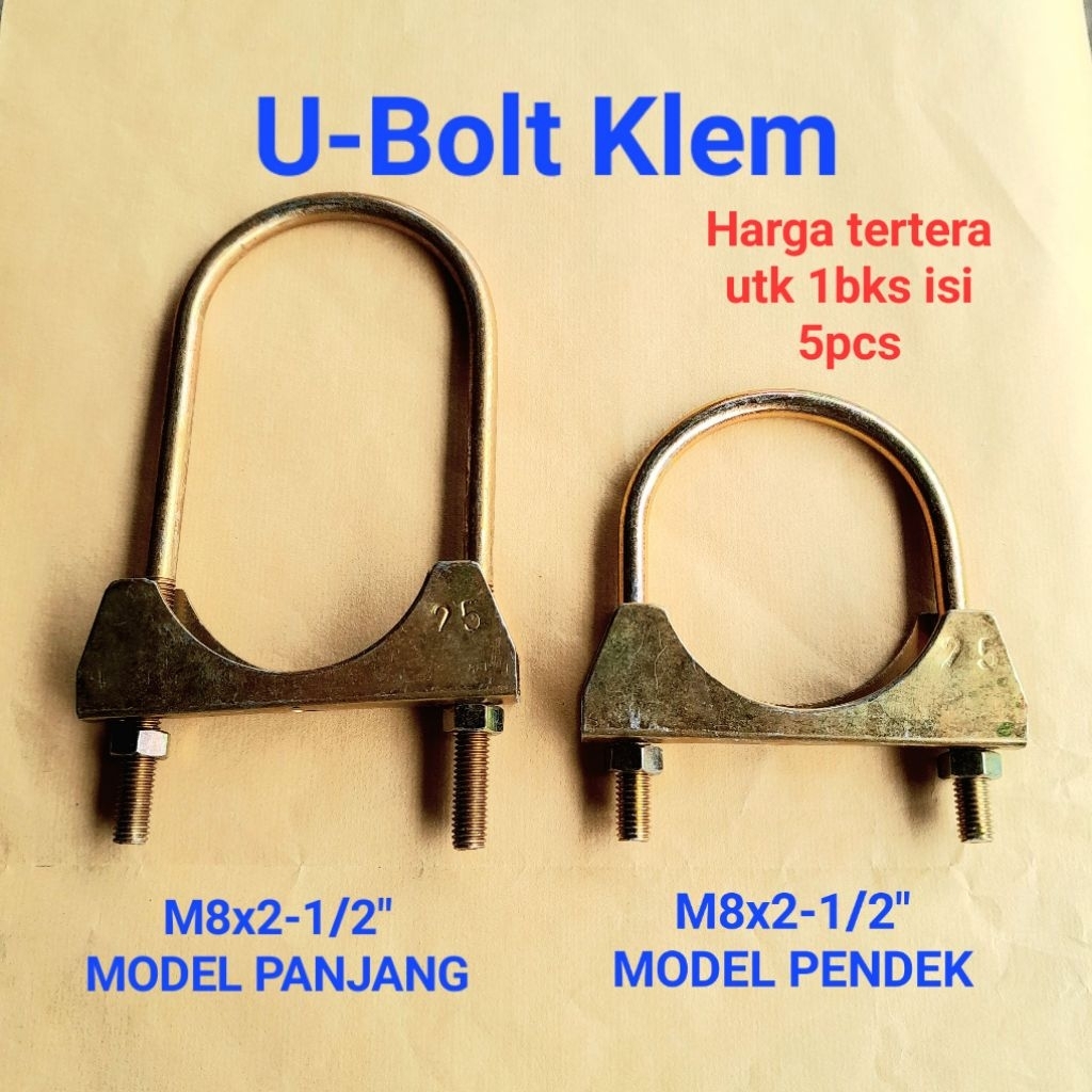 U-bolt klem pipa | klem pipa | baut pengikat pipa | klem knalpot
