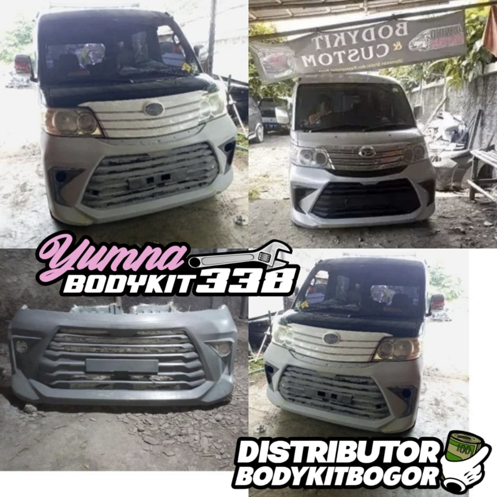 BEMPER DEPAN LUXIO COSTUM MODEL AVANZA 2021-2024 BUMPER DEPAN LUXIO MODEL AVANZA 2021-2024 MOBIL