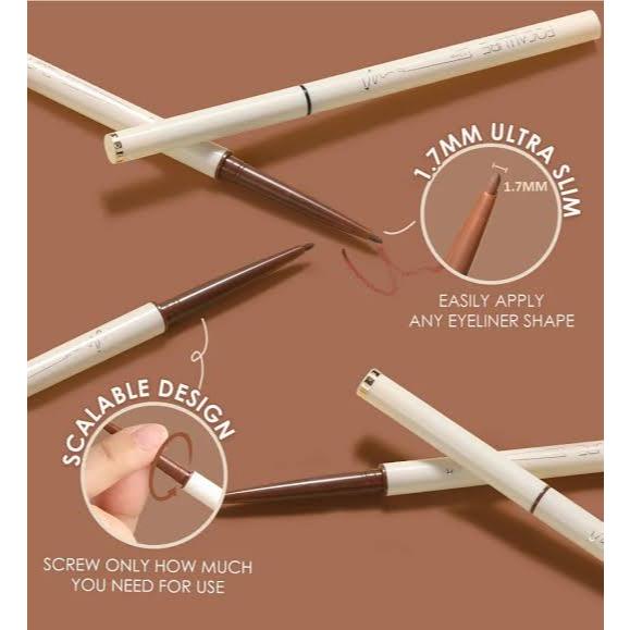 Eyeliner Pensil Putar Young and Beauty Long Lasting Eye Liner Hitam