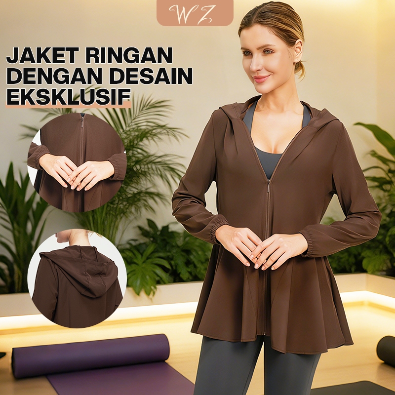 WishZing | Jaket Hoodie  Wanita Jaket  Breathable Stylish Ringan