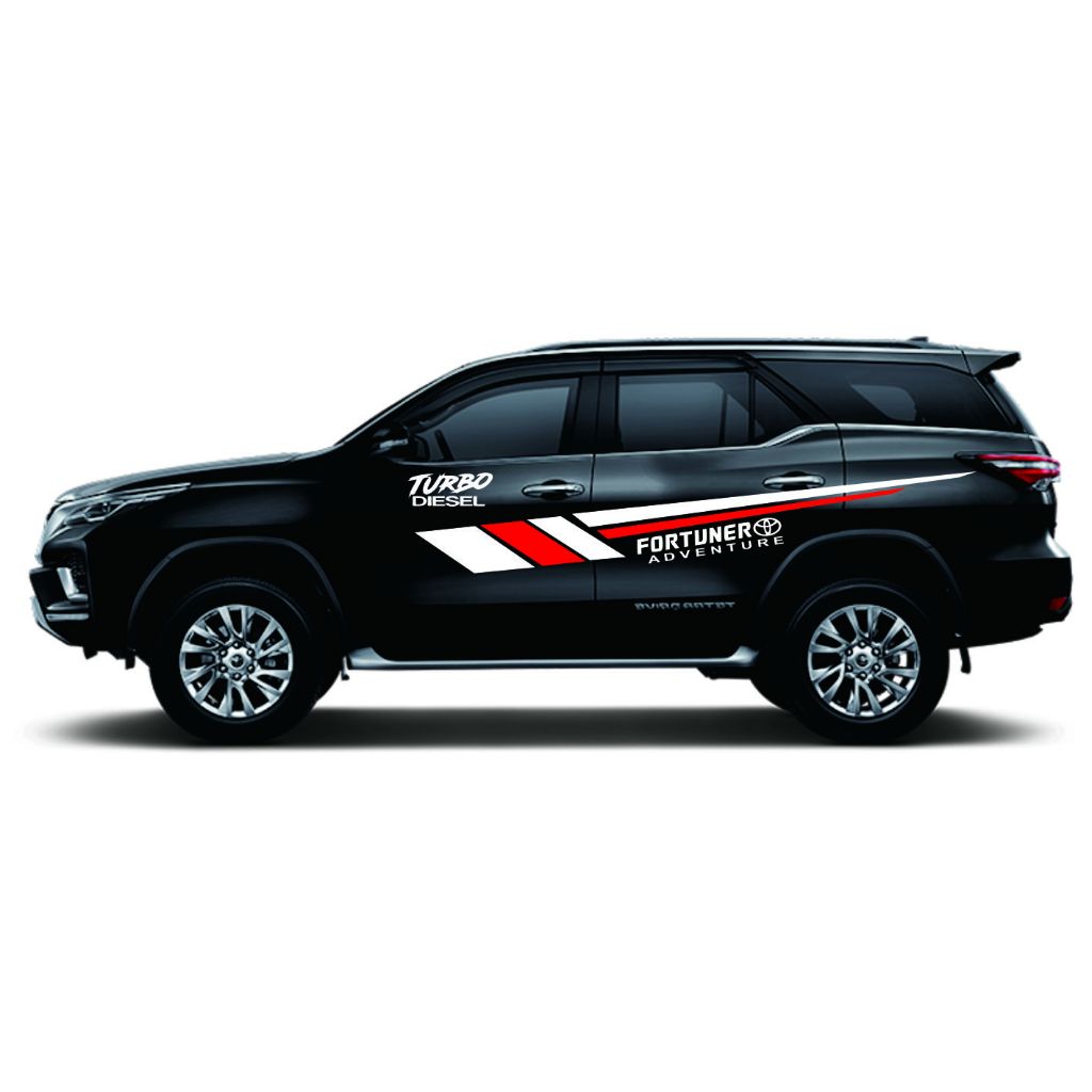 promo stiker mobil toyota fortuner cutting stiker lis bodi samping mobil fortuner pajero sport all t