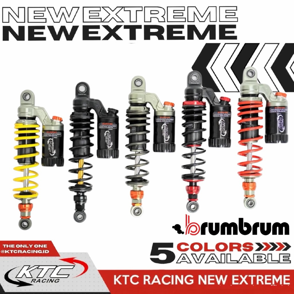 SHOCKBREAKER SHOCK KTC EXTREME JUPITER RX KING MEGA PRO CB 150 BEBEK 320 DAN 340 BLACK HITAM SERIES