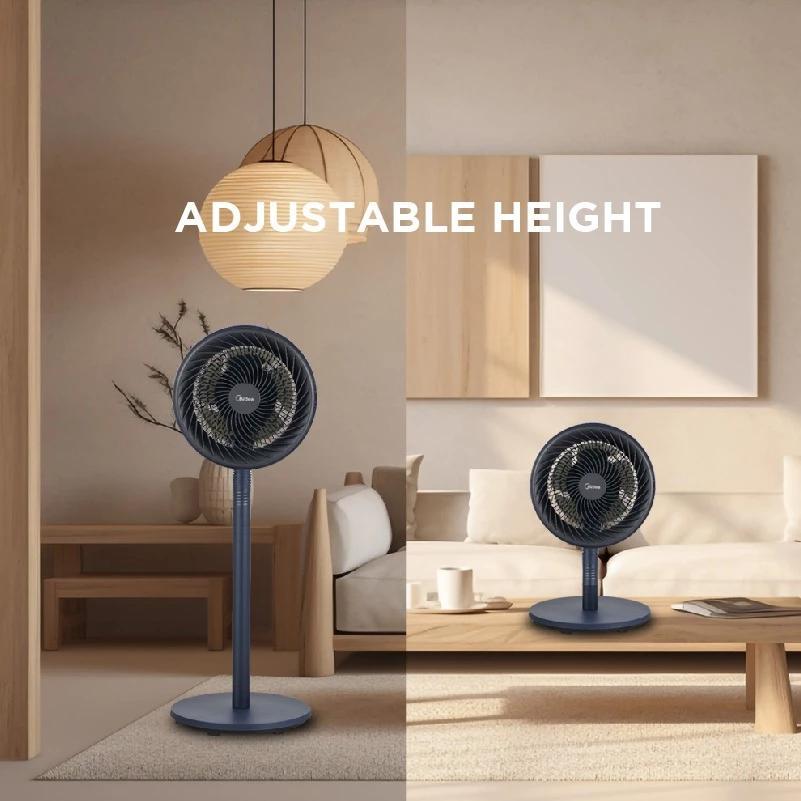 Midea | Kipas angin Berdiri | Kipas angin otomatis hitam | Kipas angin Lipat