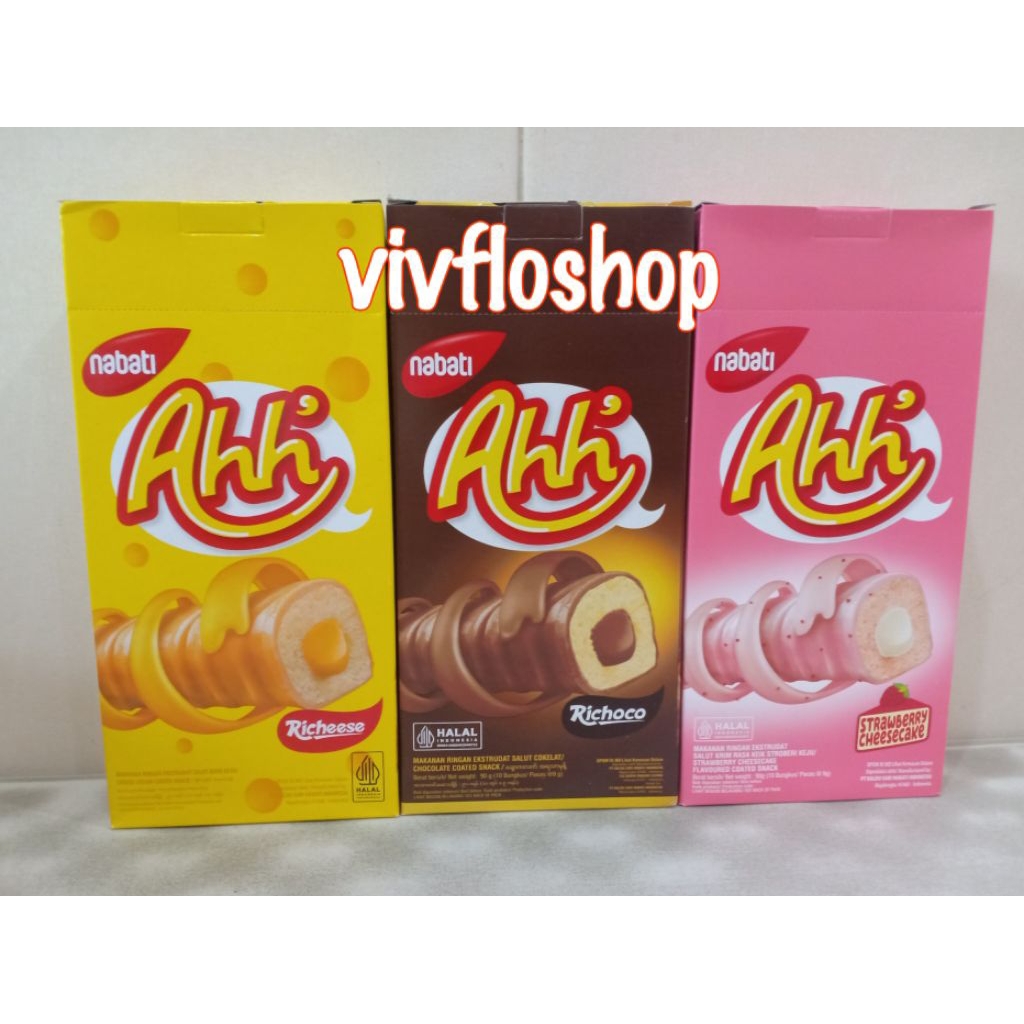 Richeese Nabati Ahh' (10 x 9 gram) Nabati Ahh / Richeese Ahh