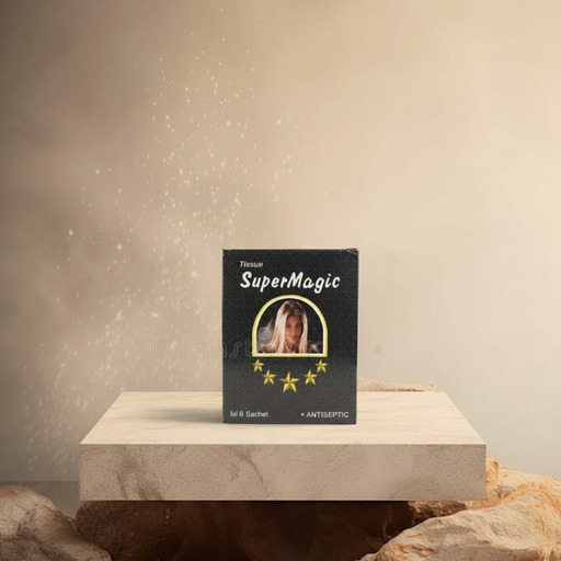 Supermagic Man Tissue Basah Pria - Tisu Antiseptik Pria Original BPOM - Tissue Super Magic Box