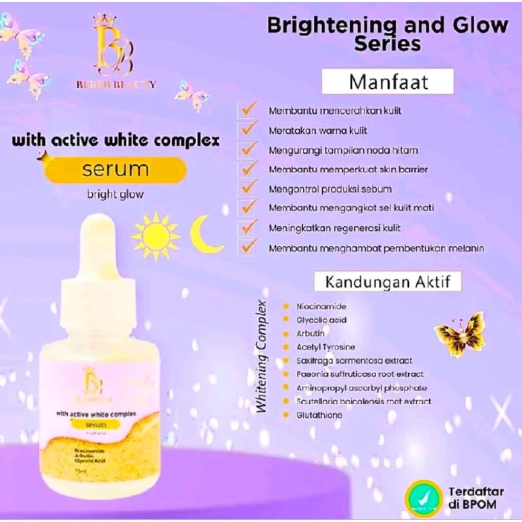 BEBEB BEAUTY BRIGHTENING SERUM GLOW 15ml