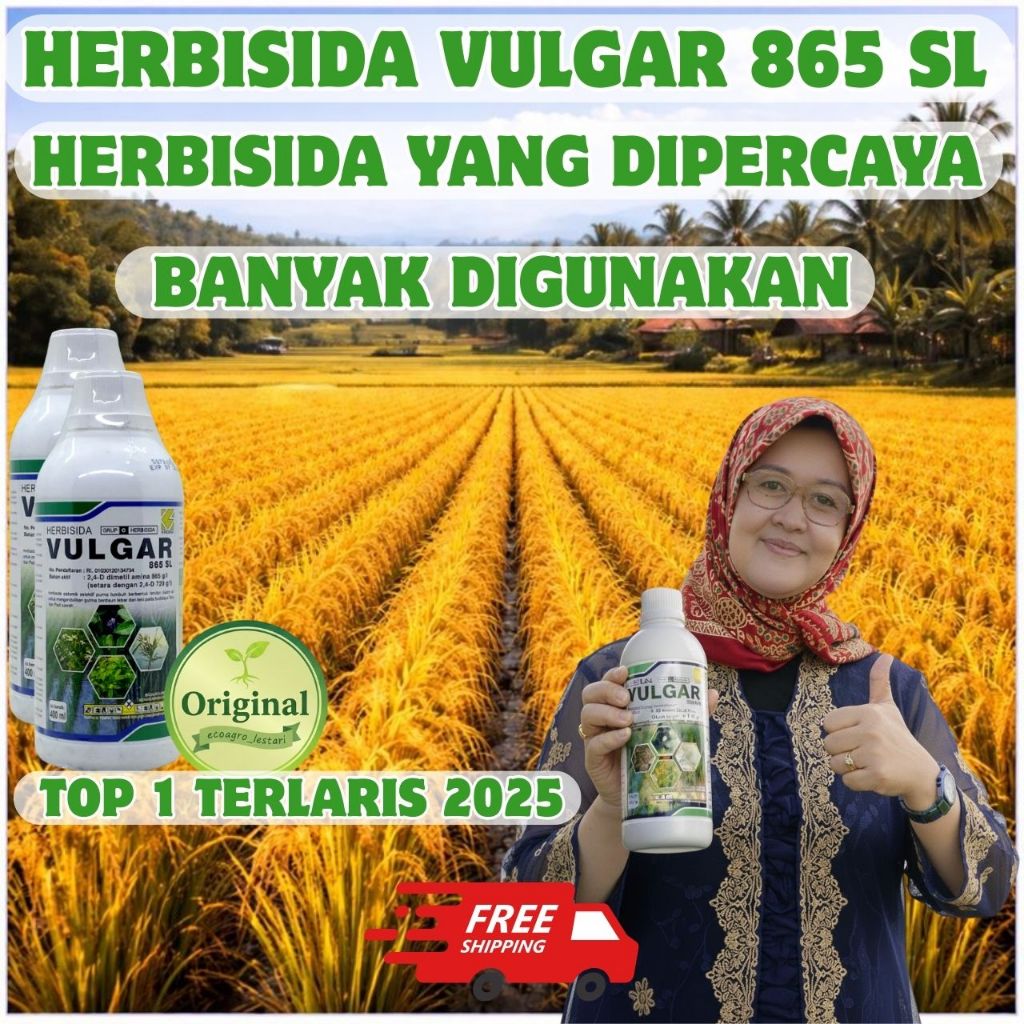 Obat Rumput Racun Rumput VULGAR Herbisida 400ml, Racun Rumput Paling Ampuh, Pestisida Nabati Untuk P