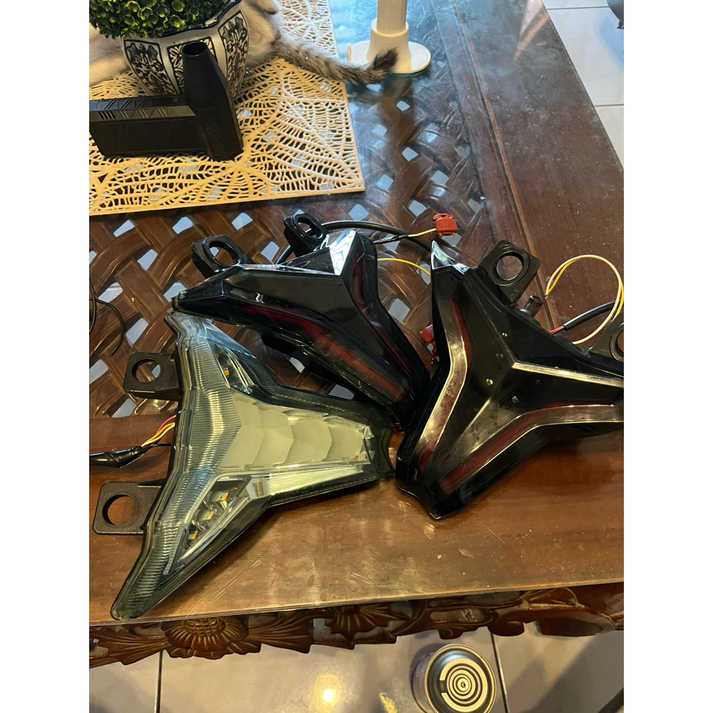 Stoplamp Project One Smoke ZX25R Ninja 250 FI 3 in 1 - Second Normal PnP